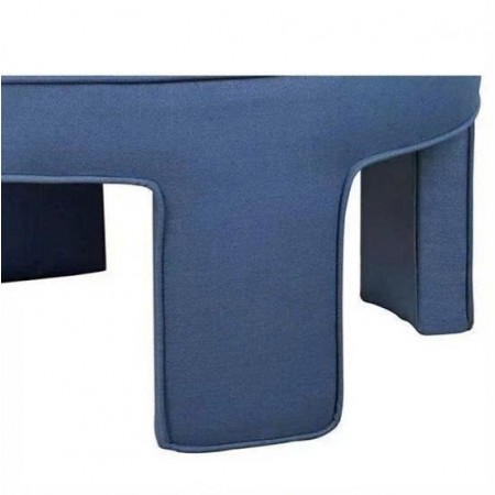 HY09-32 : Bàn Sofa, Ottoman Hình Tròn - Xanh Dương
